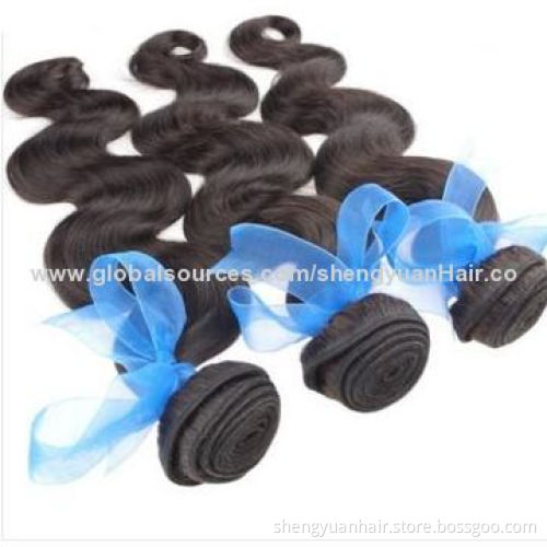 7A Virgin Peruvian Hair Body Wave, Natural Black Color, 8 to 30 Inches, Retail and Wholesale